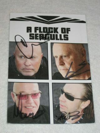 Signed A Flock Of Seagulls - Entire Band Photo - From Fos Website