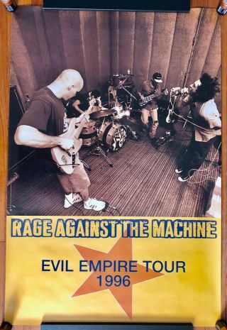 Rage Against The Machine Evil Empire Tour Rare Promo Poster 1996