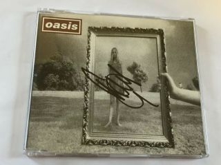 Oasis - Wonderwall 1995 Cd (signed Autographed) By Liam Gallagher