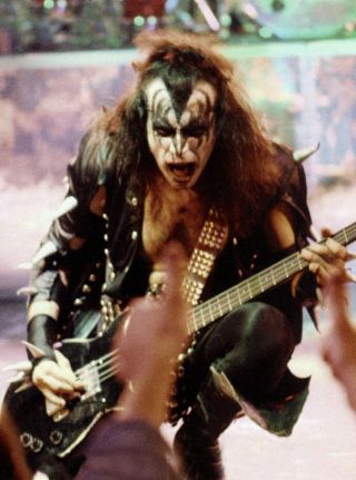 Kiss 1975 Dutch Live Concert Shot Poster Gene Simmons Print 24x36 Holland