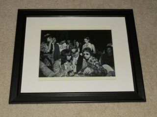 Framed Keith Richards 29th Bday 1972,  Bob Dylan,  Mick Mini - Poster,  14 " By 17 "