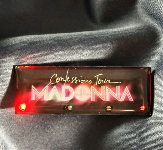 Madonna Confessions Tour Blinkie Badge 2005 Official Merchandise Limited