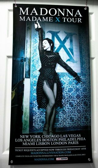 Madonna " Madame X Tour " Vinyl Banner (100 X 50) Concert 2019 Promo Poster