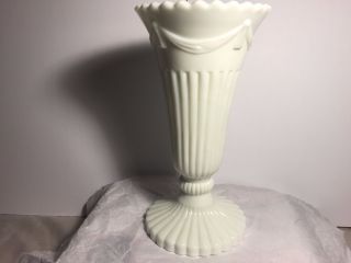 Scarce Westmoreland " Drapes & Tassels " Vase,  Approx 9 1/2 " Tall,