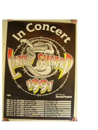 Lynyrd Skynyrd Tour Poster German 1991 Concert