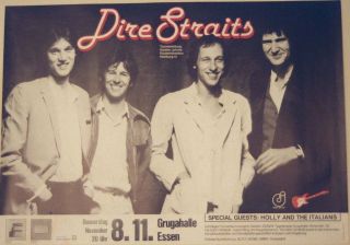 Dire Straits Concert Tour Poster 1979 Communique