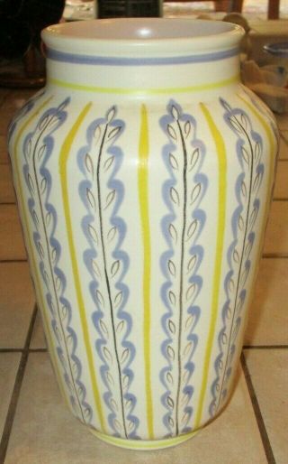 Poole Art Pottery Vase 1950s Mid Century Artist Signed Shape 595