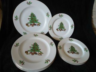 Meiwa Home For The Holidays China Dish Christmas Set Of 8 Dishes