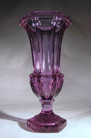 Alexandrite Dichroic Neodymium Purple / Blue 8 Inch Tall Vase