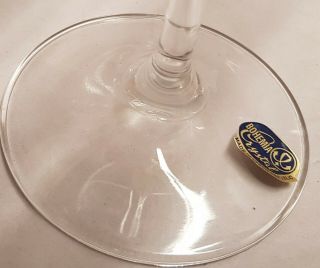 Bohemia Crystal 6 Wine Glasses Made in Czech Republic 20cm Very Fine Quality 3
