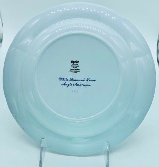 Spode TRADE WINDS BLUE Rimmed Soup - White Diamond Liner Anglo American - 3 avail. 2