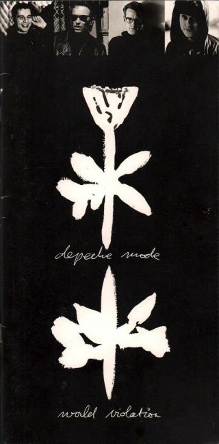 Depeche Mode 1990 World Violation Tour Concert Program Book Booklet / Vg 2 Nmt