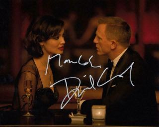 Bérénice Marlohe & Daniel Craig James Bond Skyfall Signed 8x10 Photo