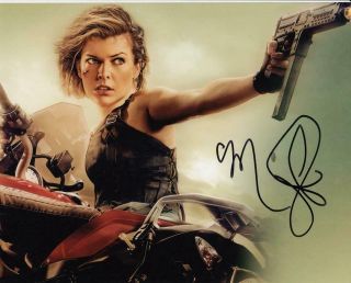 Milla Jovovich Alice,  Resident Evil Signed Autograph 8x10 Photo