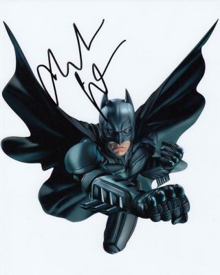 Christian Bale & Tom Hardy Dark Knight Rises Signed Autograph 8x10 Photos