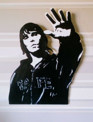 Ian Brown Stone Roses Wooden Wall Plaque Handmade Britpop Indie Mancave Bar Etc