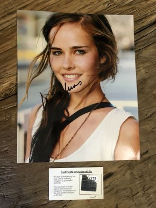 Isabel Lucas,  Autographed 8x10 Picture Hand Signed In Black Sharpie Holo W.