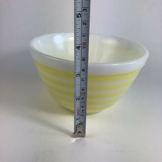 Rare Vintage Pyrex Yellow Stripes Small Mixing Bowl 1.  5 Pt 401 Made In USA 6