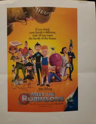 Ethan Sandler Hand Signed Autographed Poster Photo Meet The Robinsons Voice