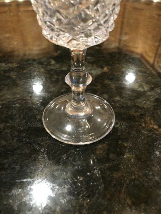 Set of 5 Waterford Crystal Stemware Lismore White Wine Glass Goblet 5 1/2 in. 2