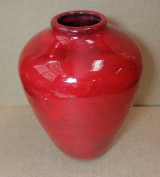 Ben Owen Iii North Carolina Red Pottery Jar Vase 1984