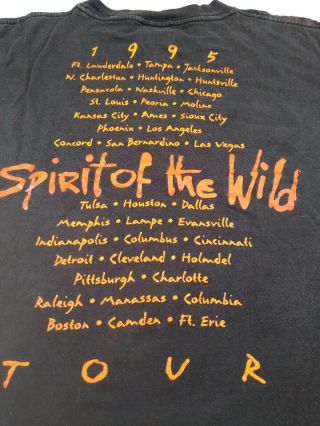 Vintage Ted Nugent 1995 Spirit Of The Wild Concert Tour T Shirt Xl