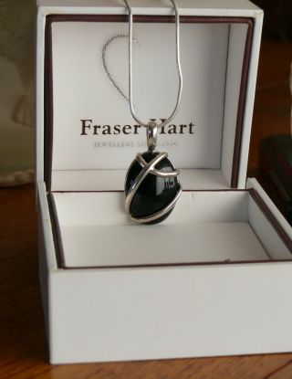 Sterling Silver Onyx Pendant Box By Fraser Hart.