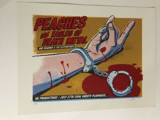 Peaches W/ Eagles Of Death Metal Poster 2006 Atlanta