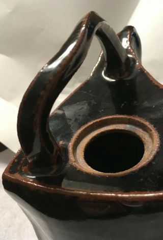 Hand Made Pottery Ceramic Square Tea Pot By Mary Dorsch 7