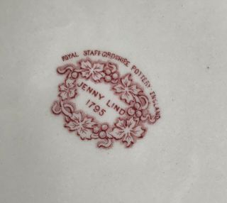 Royal Staffordshire Pottery Jenny Lind 1795 Pink 13” Platter 3