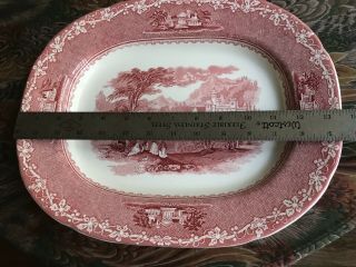 Royal Staffordshire Pottery Jenny Lind 1795 Pink 13” Platter 5