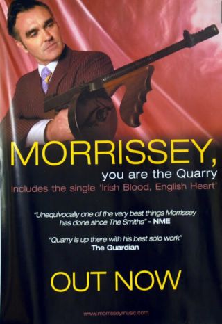 Morrissey You Are The Quarry Uk Poster Promo 19 X 27.  5 Attack 2004