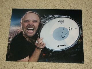 Lars Ulrich Metallica Signed 11x14 Photo