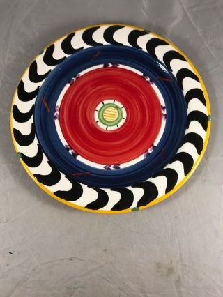 1996 Clementina Van Der Walt South Africa Ceramic Studio Dinner Plate 10 " J