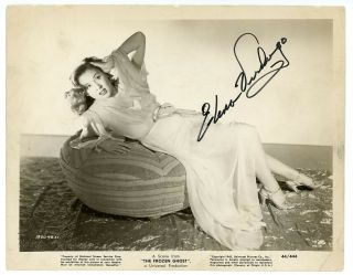 Elena Verdugo Signed 1945 Movie Photo The Frozen Ghost