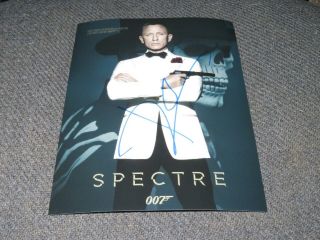 Daniel Craig Signed 8x10 Photo James Bond Spectre Movie