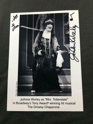 Autographed Joanne Worley The Drowsy Chaperone Authentic Signed Theate Photo A87