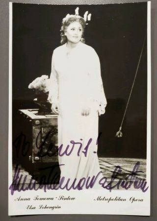 Anna Tomowa - Sinitow FOUR signed photos: 3 4x5.  5 & 3.  5x5,  Bulgarian opera soprano 3