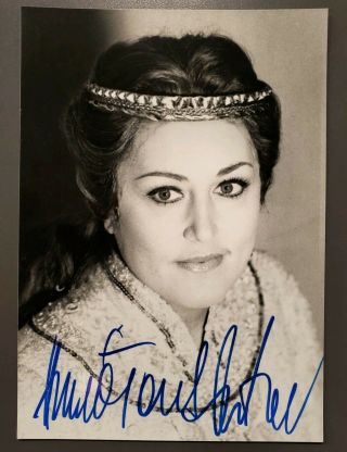 Anna Tomowa - Sinitow FOUR signed photos: 3 4x5.  5 & 3.  5x5,  Bulgarian opera soprano 5