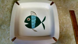 Mid Century Modern/california Pottery - Metlox Tropicana Fish Ashtray