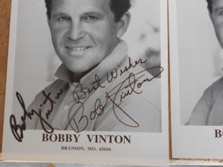 Vintage Autographed Photograph & Playbill Bobby Vinton 2