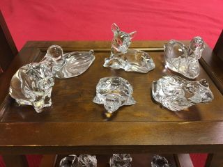 12 Princess House Pets From 1980’s - 24 Lead Crystal Animals - Germany