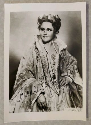 Teresa Zylis - Gara Gorgeous Rare Signed Vintage 5x7 Photo,  Polish Opera Soprano