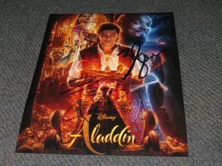 Mena Massoud Will Smith Signed 8x10 Photo Aladdin Genie Disney Poster