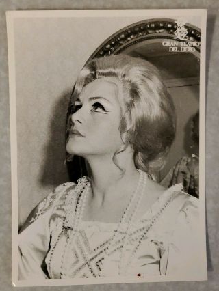Esther Casas Rare Gorgeous Signed Vintage 5x7 Photo,  Spanish Opera Soprano