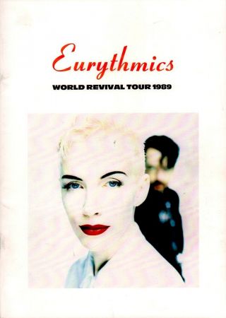 Eurythmics / Annie Lennox 1989 World Revival Tour Concert Program Book / Ex 2 Nm