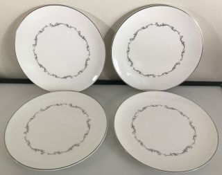 Royal Doulton Coronet (4) 10 - 3/8 " Dinner Plates & (10) 8 - 3/8 " Salad Plates