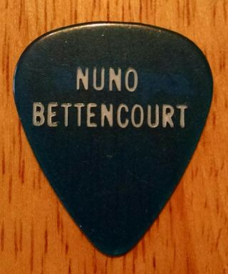Extreme Nuno Bettencourt authentic see - thru blue Guitar Pick 3
