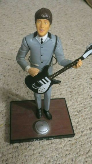 Beatles John Lennon Figure 10 " Figurine 1991 Apple Corp Hamilton Gifts,  Stand