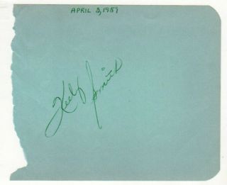 Keely Smith Cut Signature Autograph Jazz Singer I Wish You Love It 